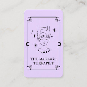 Tarot Card Massage Therapeutin Visitenkarte
