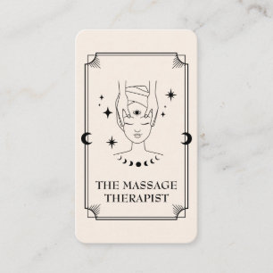 Tarot Card Massage Therapeutin Visitenkarte