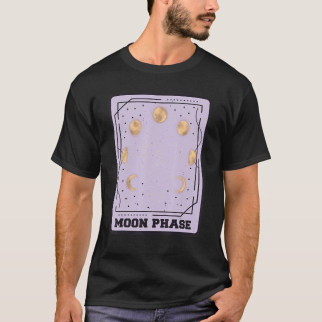 Tarot Card Moon Phases Mystical Cards Occult T-Shirt (Vorderseite)