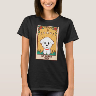 Tarot Card Occult Magic Occultism Dog Bichon Fris T-Shirt