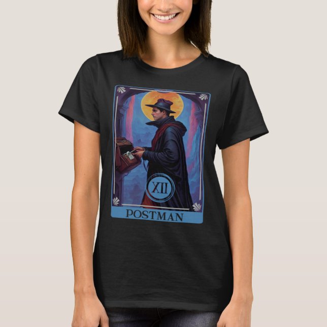 Tarot Card of a Postman T-Shirt (Vorderseite)