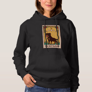 Tarot Card Okkultistischer Okkultismus Hund Rottwe Hoodie