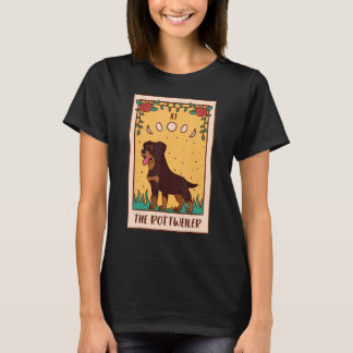 Tarot Card Okkultistischer Okkultismus Hund Rottwe T-Shirt