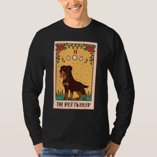 Tarot Card Okkultistischer Okkultismus Hund Rottwe T-Shirt