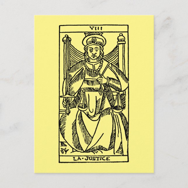 Tarot Card Postkarte (Vorderseite)