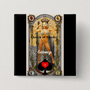 Tarot Card Queen of Spades Thunder_Cove Button