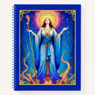 Tarot Card, Queen of Wands Journal Notizbuch