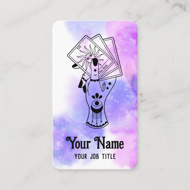 Tarot Card Reader Psychic Spiritual Business Card Visitenkarte (Vorderseite)