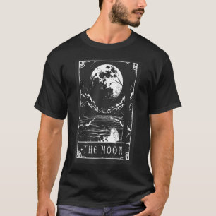 Tarot Card Rider Crescent Graphic the Moon Waite W T-Shirt
