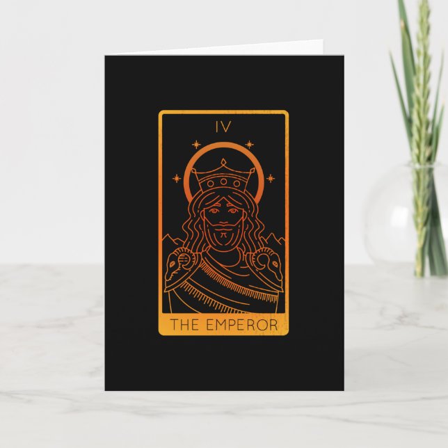 Tarot Card Shirts für Frauen besetzen den Kaiser Karte (Vorderseite)
