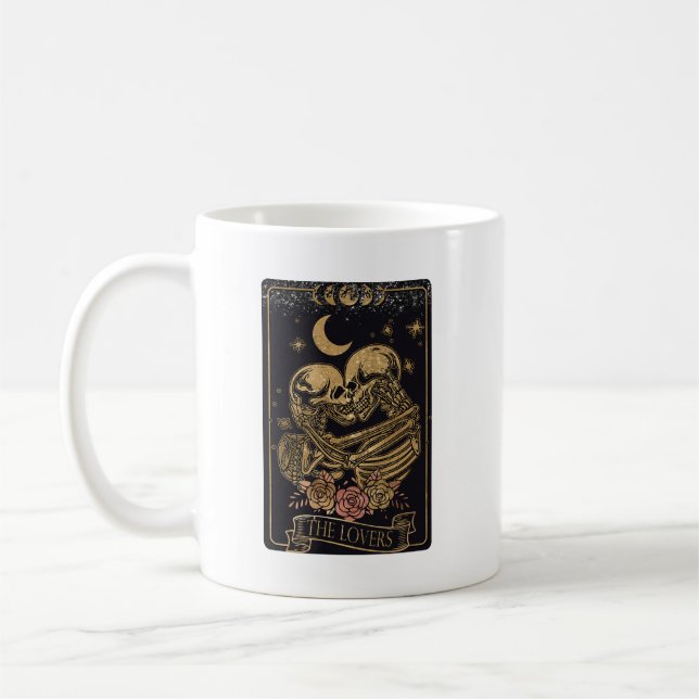 Tarot Card The Lovers - Kaffee Tasse (Links)