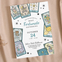 Tarot Card Theme Baby Shower Invitations