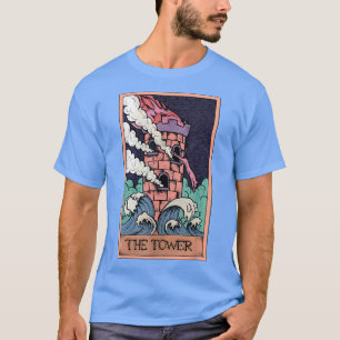 Tarot Card Tower und Sphynx Cat Lover Occult G T-Shirt