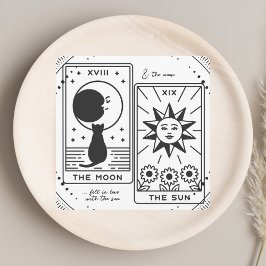 Tarot Cards | BRAUTPARTY | Hochzeit | Modern B+W Dankeskarte