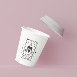 Tarot Cards | BRAUTPARTY | Hochzeit | Tarot B+W Pappbecher