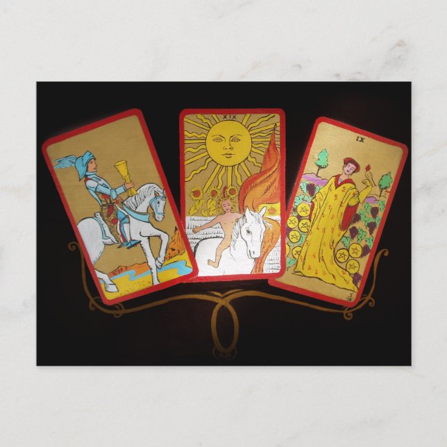 Tarot Cards Postkarte (Vorderseite)