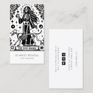 Tarot Chien Walker Animaux Carte de visite