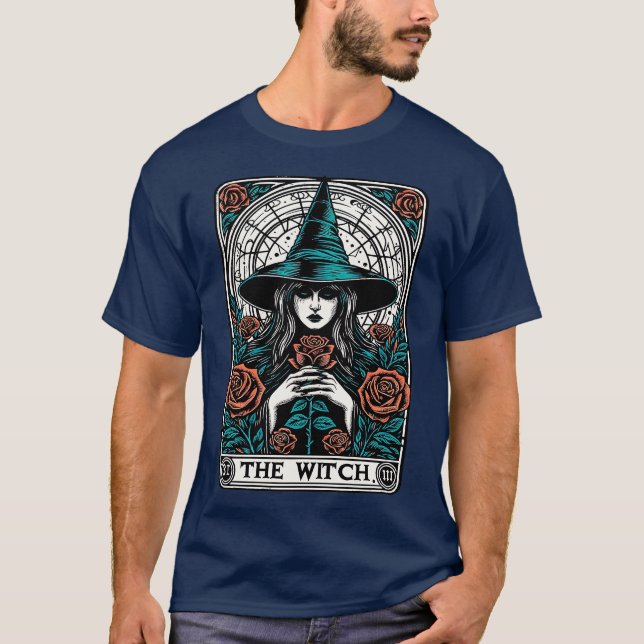 Tarot d Die Hexe T-Shirt (Vorderseite)