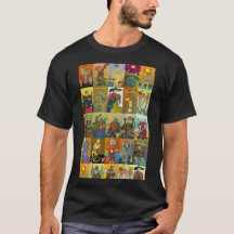 Tarot de Marseille t-shirt entier pont art coloré