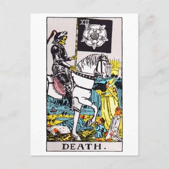 tarot-death postkarte (Vorderseite)