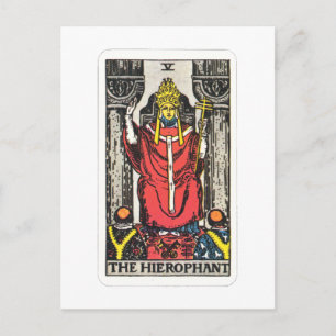 Tarot Der Hierophant Das Hierophant Postkarte