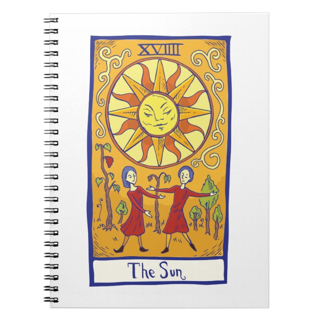 Tarot der Sonne Notizblock (Vorderseite)