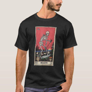 Tarot des Todes Skeletts Halloween-Kostüm T-Shirt