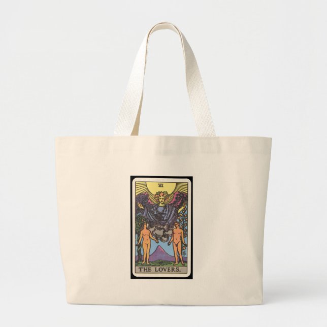Tarot: Die Liebhaber Jumbo Stoffbeutel (Vorne)