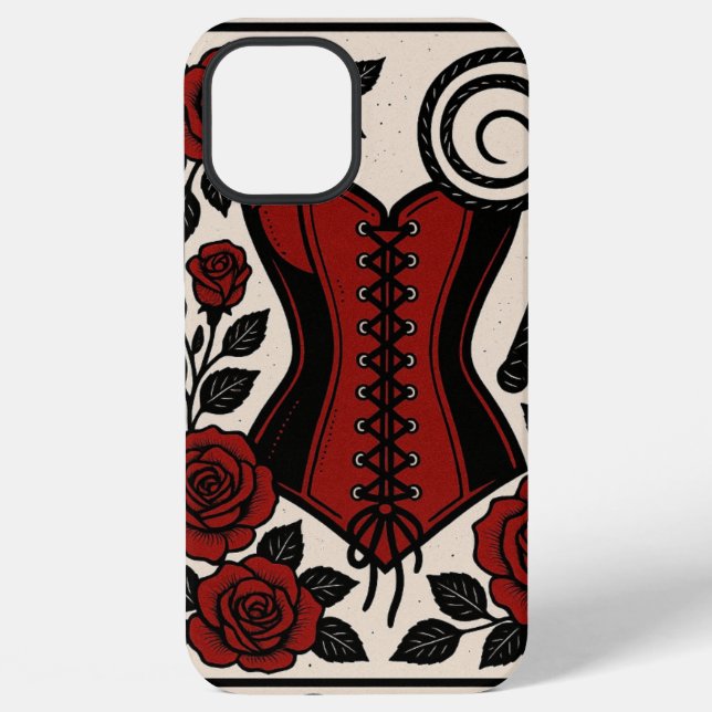 Tarot Domme- Corset IPhone Case 12 Pro Max Hülle (Rückseite)