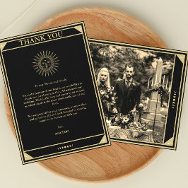 Tarot Elegant Vielen Dank Karten Black Gold Foto