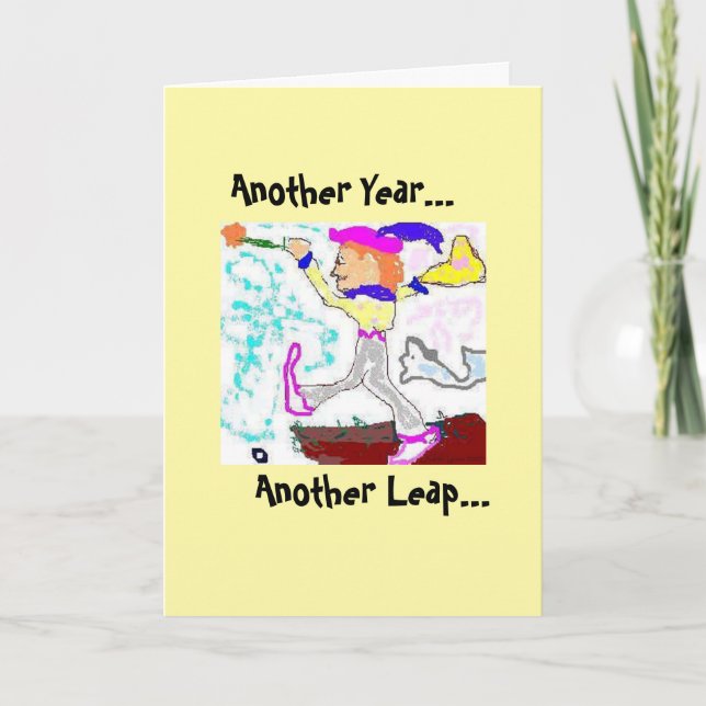 Tarot Foot Carte Anniversaire Jaune (Devant)