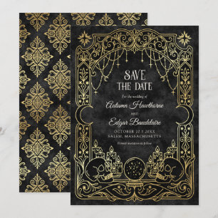 Tarot-Halloween-Gotische Hochzeit Save The Date