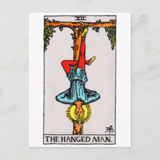 Tarot-hangedman Postkarte