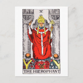Tarot-hierophant Postkarte