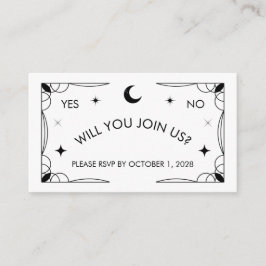 Tarot Inspiriert RSVP-Karte Begleitkarte