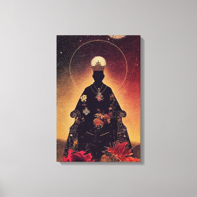 Tarot: Kaiser, König Leinwanddruck (Vorderseite)