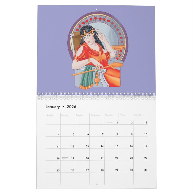 Tarot-Kalender Kalender (Jan 2026)