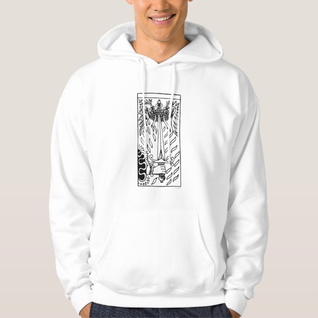 Tarot-Karte: As der Schwerter Hoodie (Vorderseite)