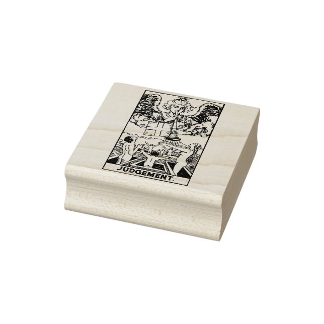 Tarot-Karte: Beurteilung: Personalisierter Text Gummistempel (Stempel)