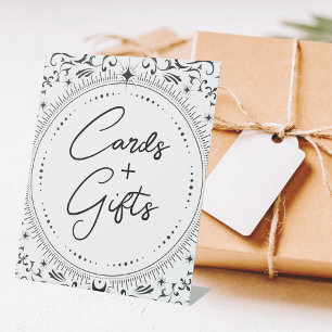 Tarot-Karte Bridal Wedding B+W Karten/Geschenk Sockelschild