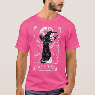 Tarot-Karte Crescent Mond und Black Cat Hexe H T-Shirt