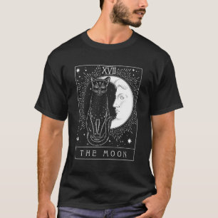 Tarot-Karte Crescent Moon und Cat T-Shirt
