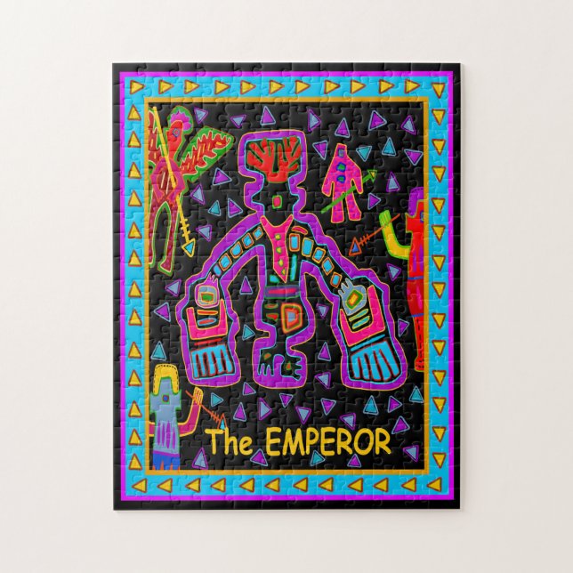 TAROT-KARTE - DER EMPERAT (Vertikal)