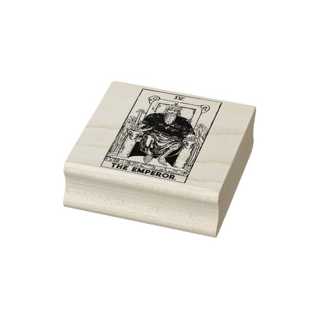 Tarot-Karte: Der Kaiser: Personalisierter Text Gummistempel (Stempel)