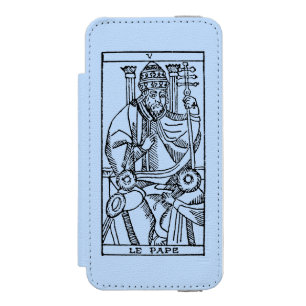Tarot-Karte: Der Papst Incipio Watson™ iPhone 5 Geldbörsen Hülle