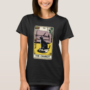 Tarot Karte Der Wagen Katzenroboter-Staubsauger Fu T-Shirt