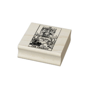 Tarot-Karte: Der Wagen: Personalisierter Text Gummistempel
