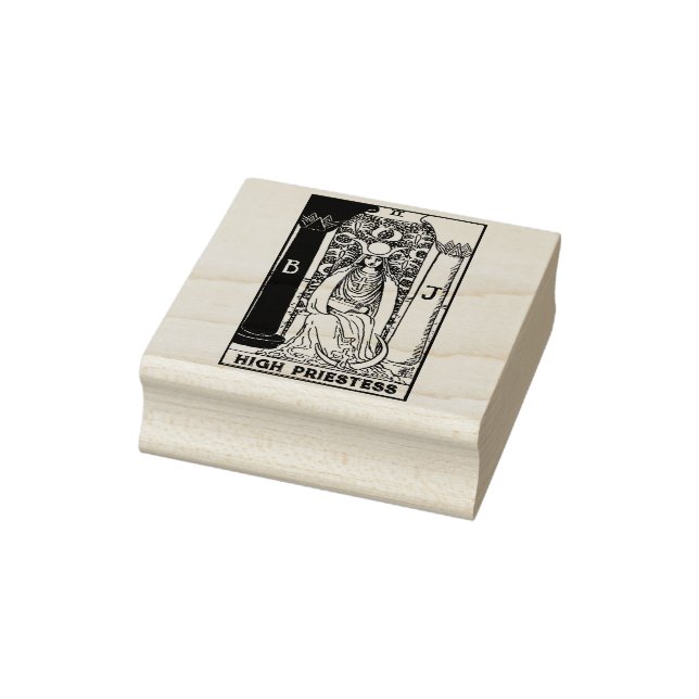 Tarot-Karte: Die Hohepriester: Personalisierter Te Gummistempel (Stempel)