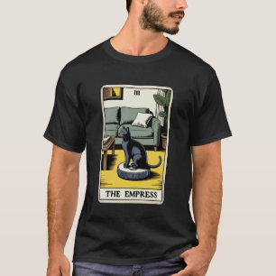 Tarot-Karte Die Kaiserin Katze Auf Roboter-Staubsa T-Shirt