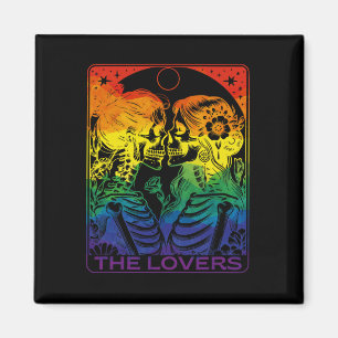 Tarot-Karte Die Liebhaber des Regenbogens Küssen L Magnet